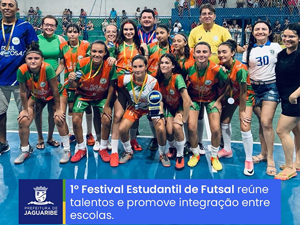 1º Festival Estudantil de Futsal reúne talentos e promove integração entre escolas
