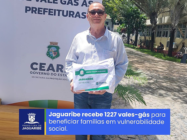 Jaguaribe recebe 1227 vales-gás para beneficiar famílias em vulnerabilidade social