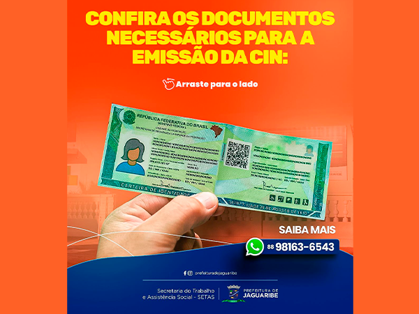 Emissão da Carteira de Identidade Nacional (CIN)