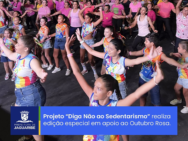 Projeto "Diga Não ao Sedentarismo" realiza edição especial em apoio ao Outubro Rosa