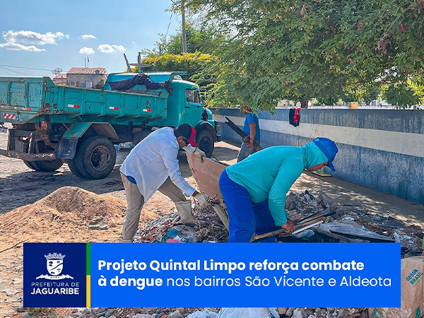 Projeto Quintal Limpo reforça combate à dengue nos bairros São Vicente e Aldeota