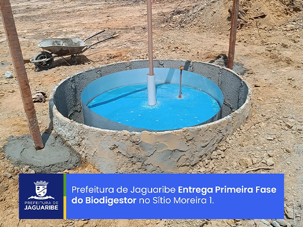 Prefeitura de Jaguaribe Entrega Primeira Fase do Biodigestor no Sítio Moreira 1